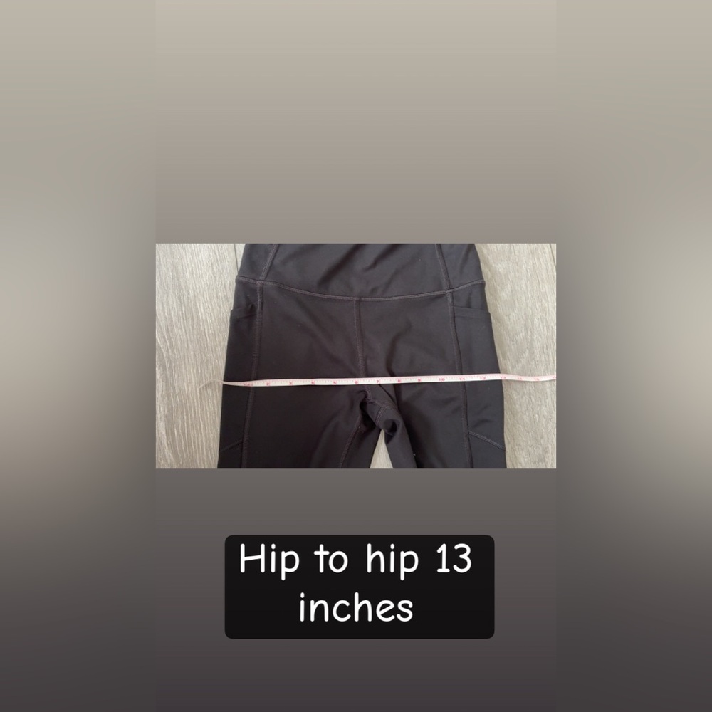 Victorias Secret Size 2 Small Black Athletic Leggings Side Pockets Full Length - Picture 5 of 7
